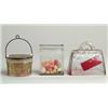 Image 1 : LOT OF 3 MISC. CANDY CONTAINERS