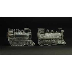 LOT OF 2 LARGE TRAIN CANDY CONTAINERS