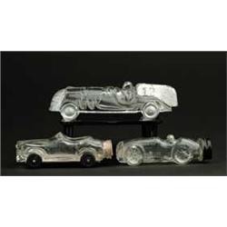 LOT OF 3 RACER CANDY CONTAINERS