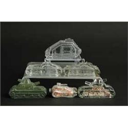 LOT OF 6 ARMY TANK CANDY CONTAINERS