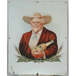 FRED KRUG BEER PORCELAIN SIGN.