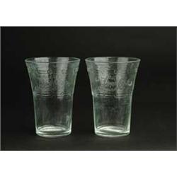LOT OF 2 PEPSI FOUNTAIN GLASSES