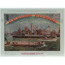 PEERLESS RUBBER CO. PAPER POSTER