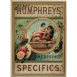 HUMPHREY'S SPECIFICS TIN SIGN