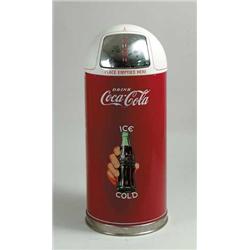 COCA-COLA STYLE TRASH CAN