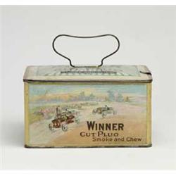 WINNER CUT PLUG TOBACCO LUNCH BOX TIN