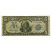 Image 1 : 1899 $5.00 Silver Certificate Chief Running Antelope VF