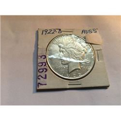 1922-D Peace Dollar AU-55