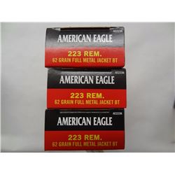 60 Rnds American Eagle 223 Rem 62gr FMJ BT