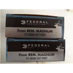 40 Rnds Federal 7mm Rem Mag 175gr SP