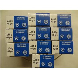 500 Rnds Sellier & Bellot 22LR 40gr SP