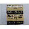 Image 1 : 100 Rnds Sellier & Bellot 9mm Luger 124gr FMJ