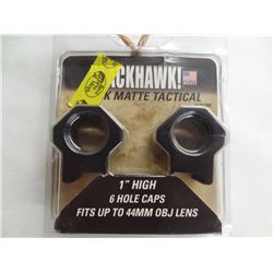 Blackhawk 1” High 6 Hole Tactical Scope Rings