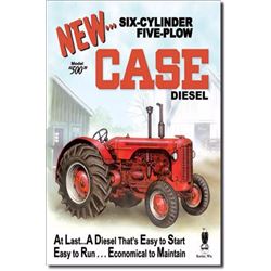 Case Diesel Tractor Mod WD-500 Tin Sign