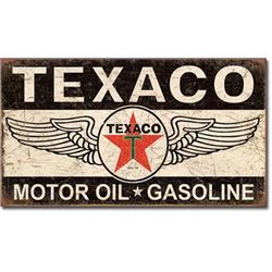 Texaco Gasoline Vintage Tin Sign