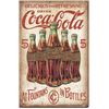 Image 1 : Coca Cola Bottles Vintage Tin Sign