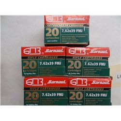 100 Rnds Barnaul 7.62x39 123gr FMJ