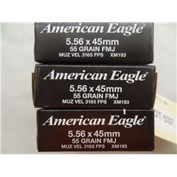 60 Rnds American Eagle AR 5.56 55gr FMJ