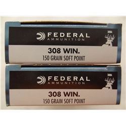 40 Rnds Federal 308 WIN 150gr SP