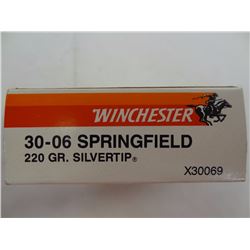 20 Rnds Winchester 30-06 220gr Silvertip