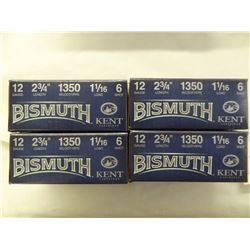 4 BOXES KENT 12GA 2 3/4IN BISMUTH 6 SHOT 1 1/16 LOAD