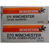 Image 1 : 2 BOXES WINCHESTER 270 WIN 130GR SP