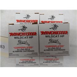6 BOXES WINCHESTER 22LR WILDCAT HP