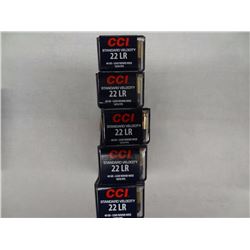5 BOXES CCI 22LR 40GR LRN