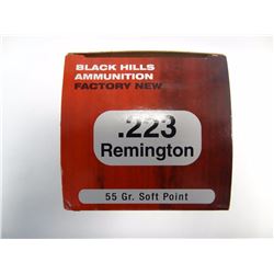 50 ROUNDS BLACK HILLS .223 REM 55GR SP