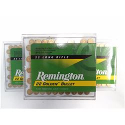 3 BOXES REMINGTON 22LR GOLDEN BULLET