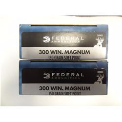 2 BOXES FEDERAL 300 WIN MAG 150GR SP