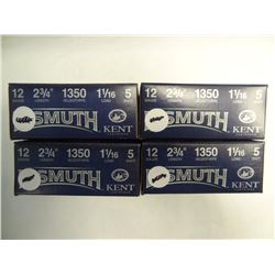 4 BOXES KENT BISMUTH 12GA 2 3/4" 1 1/16 LOAD, 5 SHOT