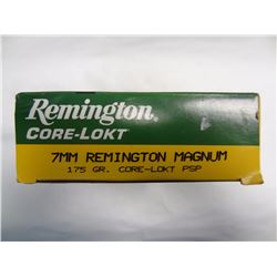 1 BOX REMINGTON 7MM REM MAG 175GR PSP