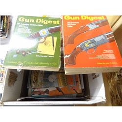 BOX LOT GUN BOOKS, CATALOGUES, MAGAZINES