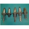 Image 2 : CAT50 End Mill Holders, (3) 1/2", (2) 1.25",