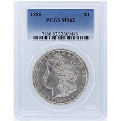 1886 PCGS MS62 Morgan Silver Dollar