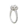 Image 3 : 14KT White Gold 1.69ctw Cushion Cut Diamond Engagement Ring