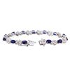 Image 3 : 14KT White Gold 7.55ct Sapphire and Diamond Bracelet