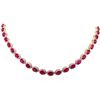 Image 1 : 14KT Yellow Gold 36.51ctw Ruby and Diamond Necklace