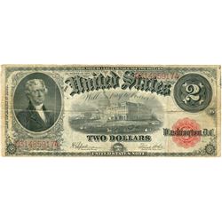 1917 $2 Legal Tender Bank Note