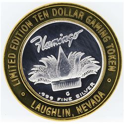 Flamingo Laughlin $10 Casino Gaming Token .999 Fine Silver Limited Edition