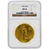 Image 1 : 1928 NGC MS62 $20 Saint Gaudens Gold Coin