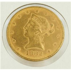1882 $10 Liberty Head Gold Eagle Coin