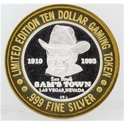 Sam's Town Las Vegas $10 Casino Gaming Token .999 Fine Silver Limited Edition
