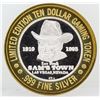 Image 1 : Sam's Town Las Vegas $10 Casino Gaming Token .999 Fine Silver Limited Edition