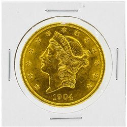 1904 $20 BU Liberty Head Gold Coin