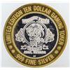 Image 1 : Whisky Pete's Jean $10 Casino Gaming Token .999 Fine Silver Limited Edition