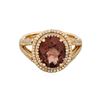 Image 2 : 14KT Rose Gold  3.61ct Tourmaline and Diamond Ring