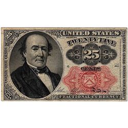 1874 25 Cent Fractional United States Currency Note