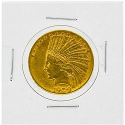 1909-D $10 AU Indian Head Gold Coin